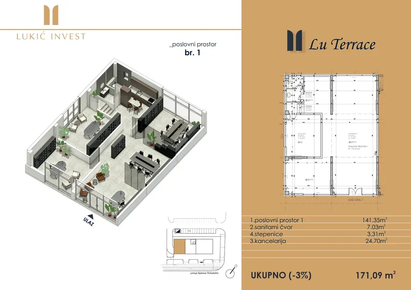 Etaža Prizemlje - Stan 1